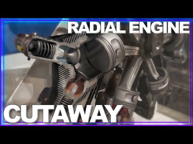 INSIDE LOOK: How a Radial Engine Works AMAZING Cutaway in Motion