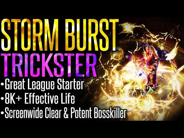 【Path of Exile - Outdated】Storm Burst Trickster –Build Guide– Easy to Gear | Versatile Spellcaster!