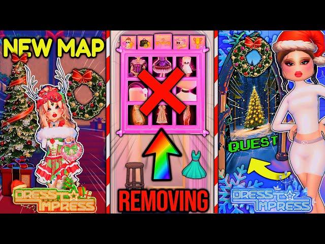 NEW Christmas UPDATE Map *Revealed* & DRESSING ROOMS Are REMOVED Soon & MORE! | Dress to Impress