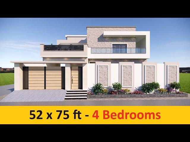 14 Marla House Design - 4 Bedrooms | Modern house design | House design in Pakistan