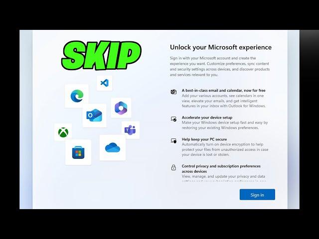 How To Skip Unlock Your Microsoft Experience | ByPass Microsoft Account Windows 11 - NEW 2025