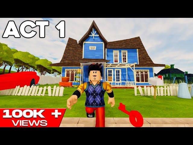 ROBLOX HELLO NEIGHBOR ACT 1