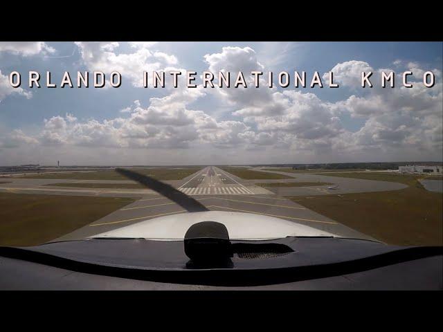 Flying a Cessna 172 into Orlando International KMCO!