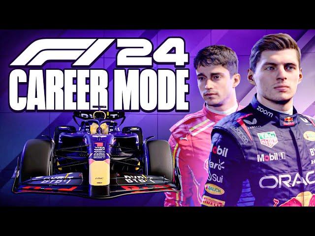 F1 24 Career Mode! FIRST Gameplay as Max Verstappen in Red Bull Racing!