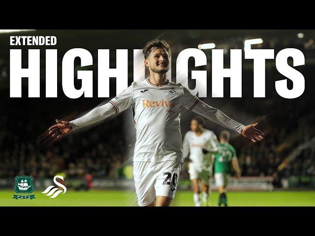 Plymouth Argyle v Swansea City | Extended Highlights