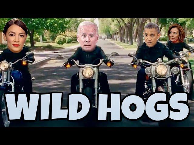 Biker Week with the BIDEN Wild HOGS Family ~ Let's Go Brandon ~ You Laugh You Lose