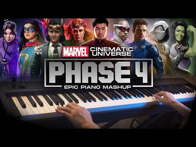 Marvel Cinematic Universe PHASE 4 Themes OST Epic Piano Mashup/Medley (Piano Cover)+SHEETS