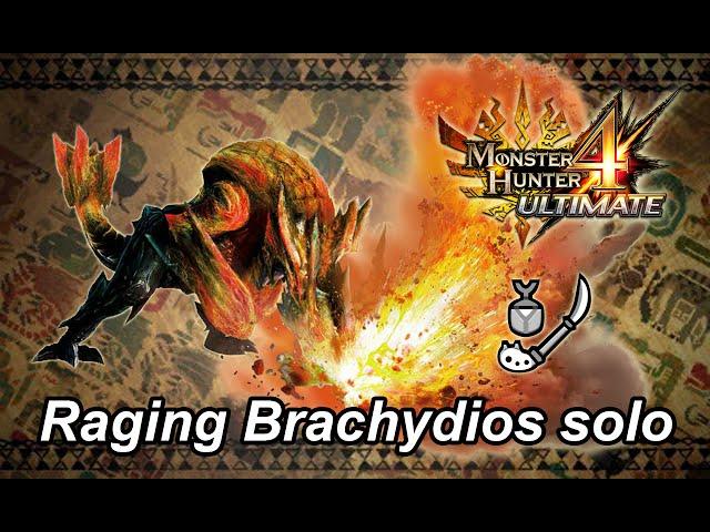 MH4U Raging Brachydios solo (Insect Glaive) - 9'16"96