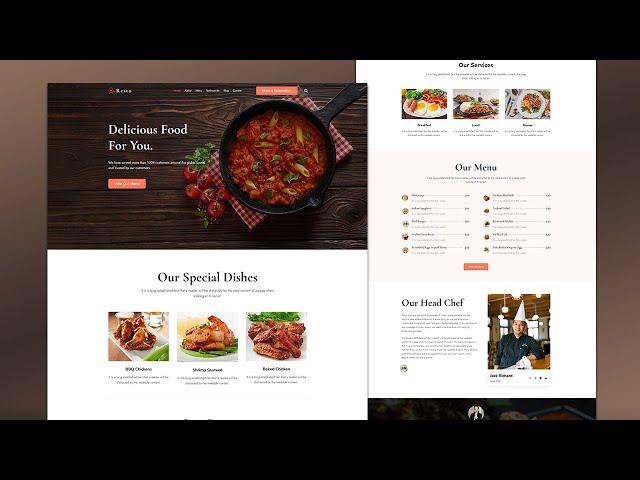 How to Create a Restaurant Website with WordPress For Free .