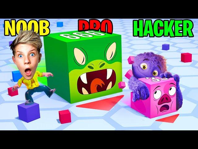 NOOB vs PRO vs HACKER in CUBE SONE IO! PREZLEY