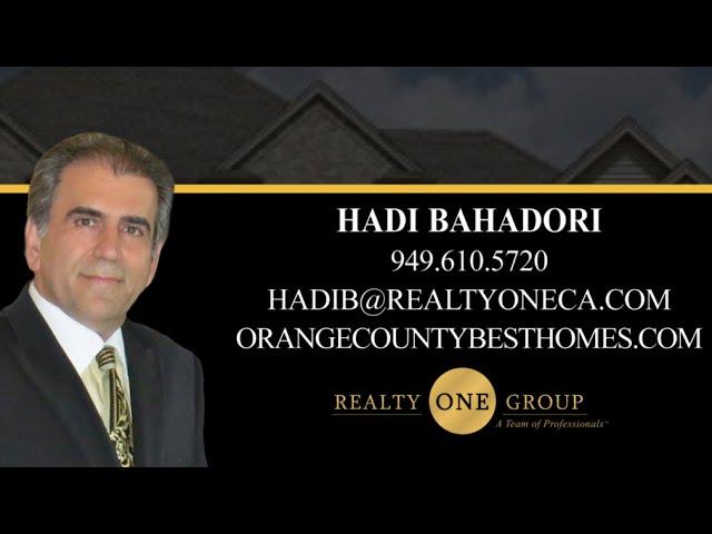 Hadi Bahadori/ Realty One Group Laguna Niguel Superb 5 Star Review by Kaveh Sayyar