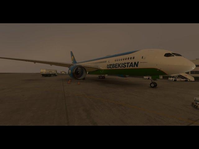 Navoi - Tashkent B787-8 Uzbekistan airways #msfs2020 #msfs2024 #xplane12 #xplane11