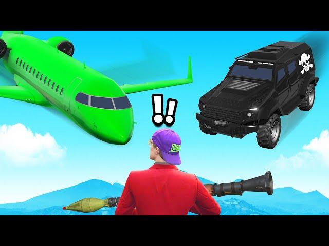 PLANES + CARS vs RPG! (GTA 5)