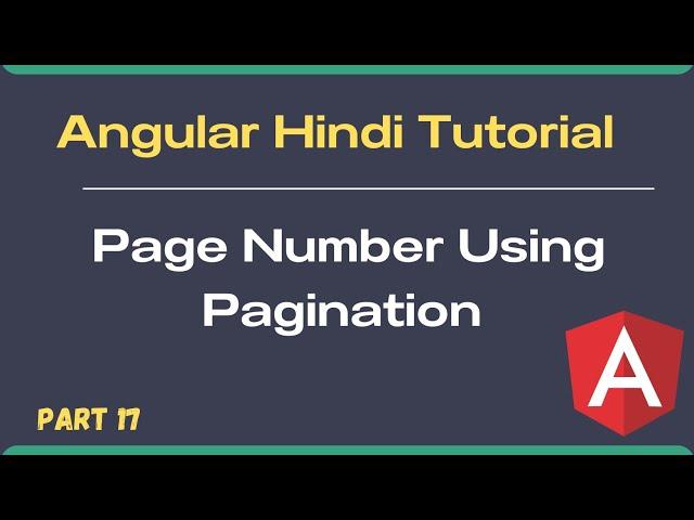 Step-by-Step ngx-pagination Tutorial in Angular 16 (Hindi)