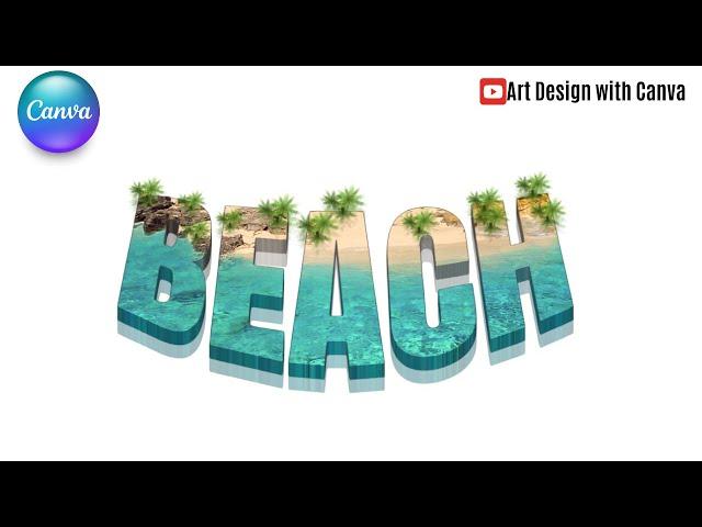 3D Typography Design Canva Tutorial Text Effect