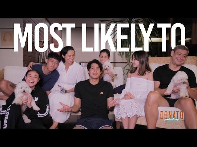 WHO'S MOST LIKELY TO?? Pangilinan Family Edition | Donny Pangilinan