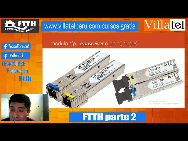 Fibra optica FTTH parte II