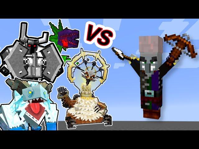 Magispeller Vs. Mowzie's Mobs Monsters in Minecraft Showcase