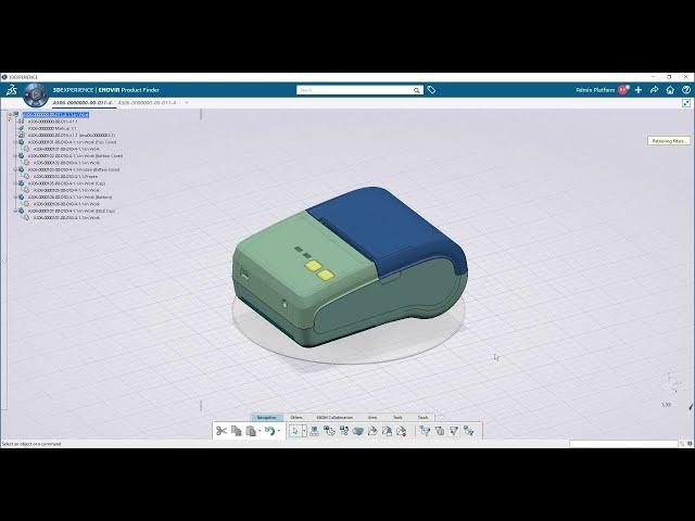CATIA 3DEXPERIENCE load product content. Загрузка компонентов сборки