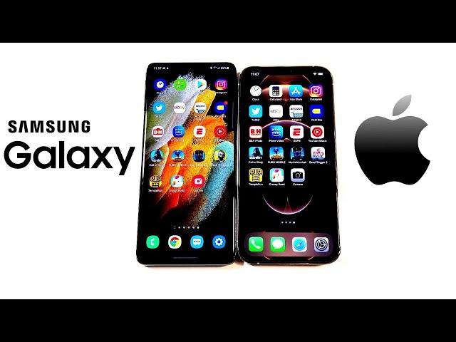 Galaxy S21 Ultra vs iPhone 12 Pro Max Speed!