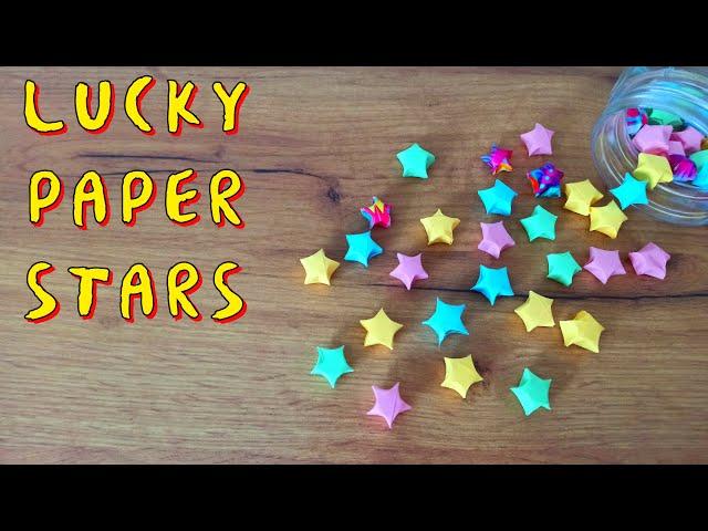 How to Make  Lucky Paper Star | Origami Lucky Stars Tutorial