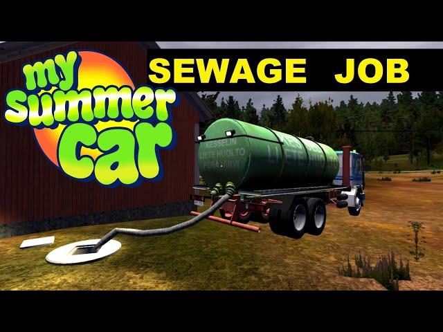 My Summer Car SEWAGE JOB | How to use truck