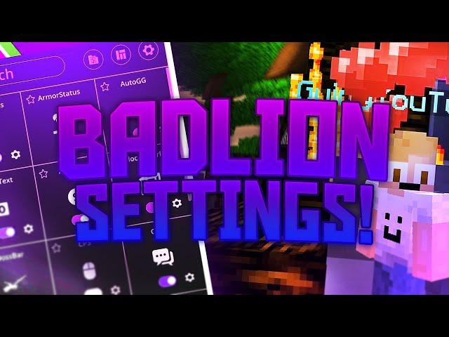 Best BADLION CLIENT settings for Minecraft... | Badlion Profile RELEASE!!