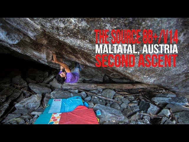 Paul Robinson - The Source (8B+/V14) - Maltatal, Austria (4K)