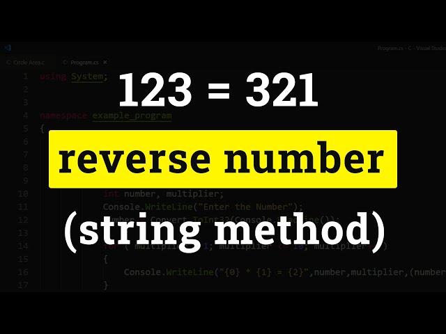 Python Program to Reverse a Number ( using String Method Tutorial )