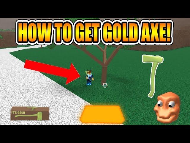 HOW TO GET GOLD AXE! (NEW METHOD!) [NOT PATCHED!] LUMBER TYCOON 2 ROBLOX