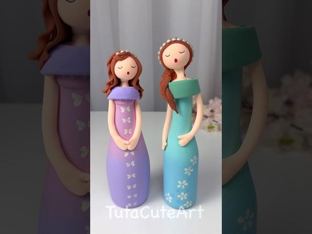 DIY cute bottle decoration 🩷