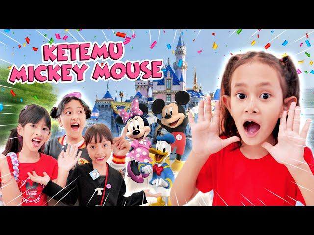 QAIREEN BARENG SAHABAT LEIKA DINAR DISTA DI DUNIA KARTUN DISNEY SAMPAI BELI ES KRIM KARAKTER 