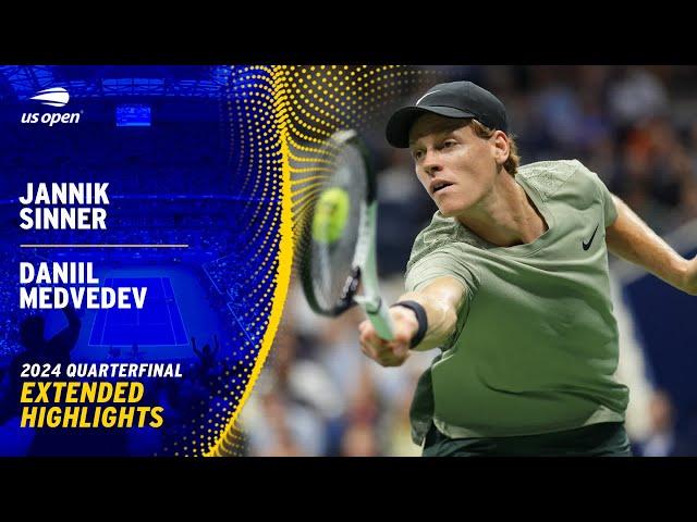 Jannik Sinner vs. Daniil Medvedev Extended Highlights | 2024 US Open Quarterfinal