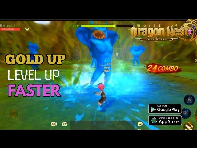 EXP, GOLD DUNGEON - World of Dragon Nest - Part 4| Game Play | Android