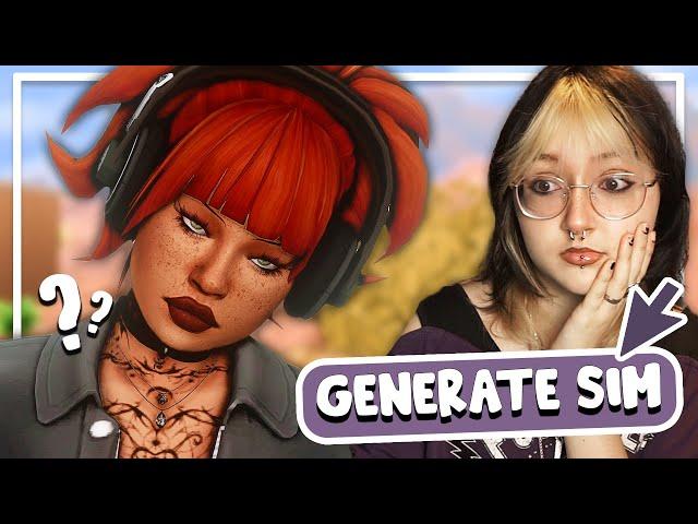 Random Generator picks my Sim! + CC List | Sims 4 Create a Sim Challenge