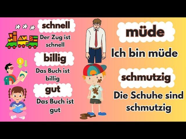 Deutsch Lernen Made EASY with 100 Essential Adjectives - Easy Deutsch