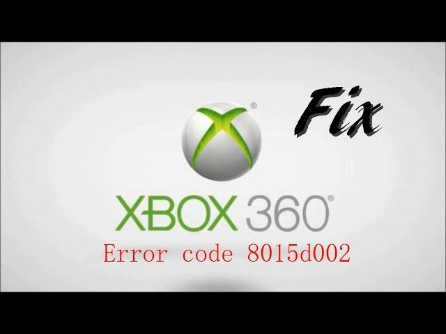 How to fix error code 8015d002