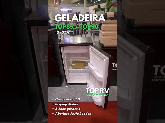 Geladeira 12V para Motorhome ou barco, 85 e 90 litros, abertura de porta 2 lados automático, TOPRV,