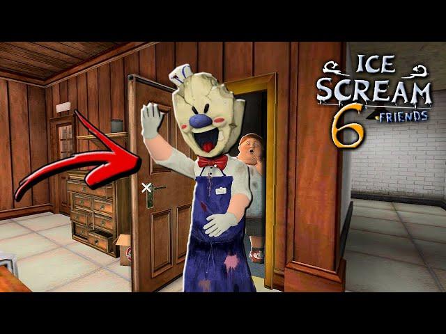 Нашёл СЕКРЕТНУЮ ДВЕРЬ в МОРОЖЕНЩИК 6 - Ice Scream 6