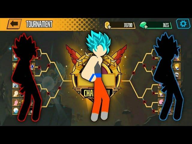 Stickman Warriors Fight 3×3 - Random, goku SSJ Blue & Random   TOURNAMENT