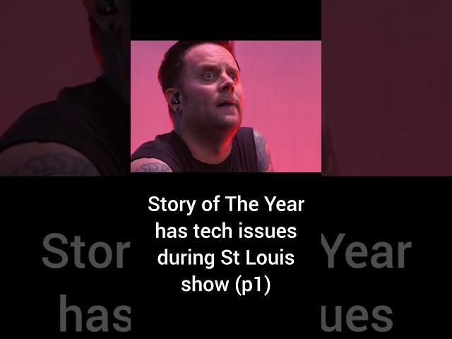 Story of The Year has tech issues during a music festival in St Louis, Missouri. #concert