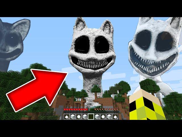 Я ПРИЗВАЛ БЕЛОГО МУЛЬТЯШНОГО КОТА В СВОЕМ МИРЕ В МАЙНКРАФТ КАК ПРИЗВАТЬ WHITE CARTOON CAT MINECRAFT