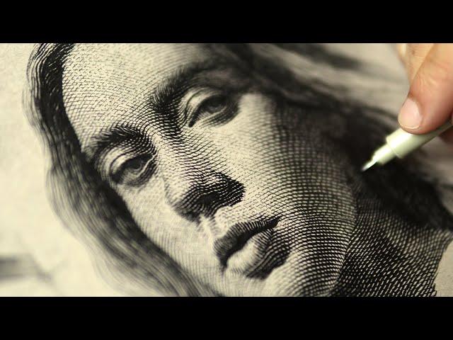 Make a Portrait Drawing Look Like Engraving