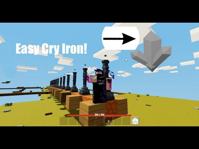 Easy Cry Iron Farm! Roblox Islands