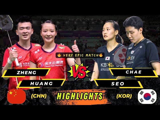 Amazing ‼️ Very epic  Zheng/Huang (CHN) vs Seo/Chae (KOR) Super badminton