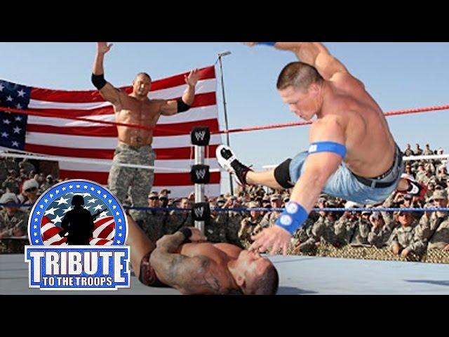 John Cena, Batista & Rey Mysterio vs. Randy Orton & Jeri-Show: Tribute to the Troops, Dec. 20, 2008