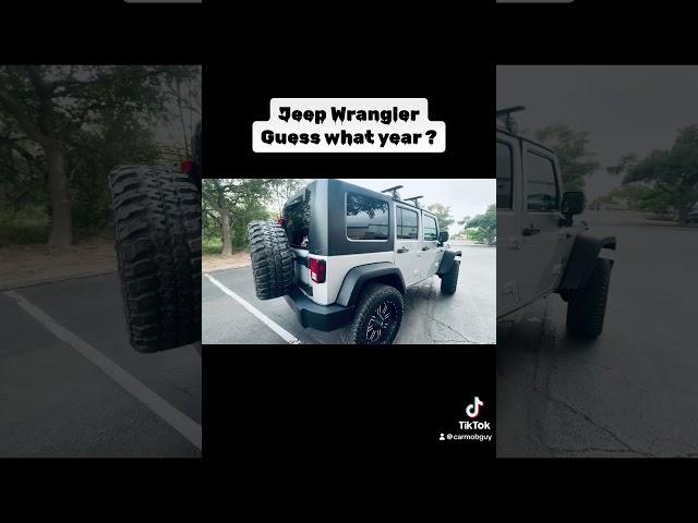 Guess what year this jeep Wrangler is ? #jee #jeep #jeeplife #jeepwrangler #offroad