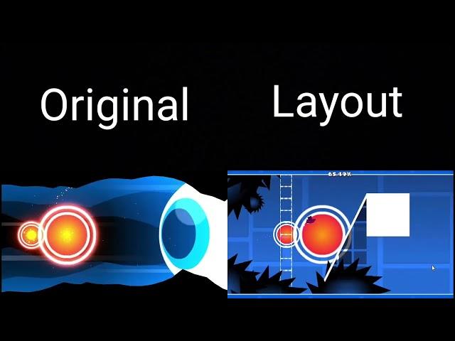 "I SPY WITH MY LITTLE EYE" Original Vs Layout Comparision | Geometry Dash Comparision