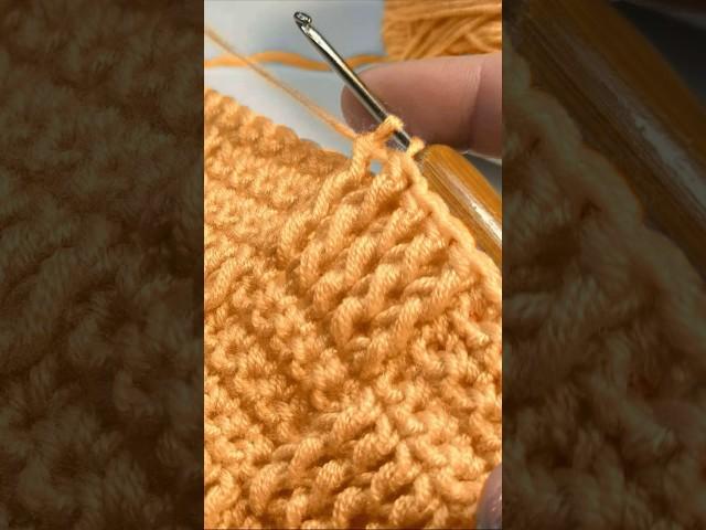 Очень простой объемный узор крючком для начинающих #video #crochet #мастеркласс #вязаниекрючком
