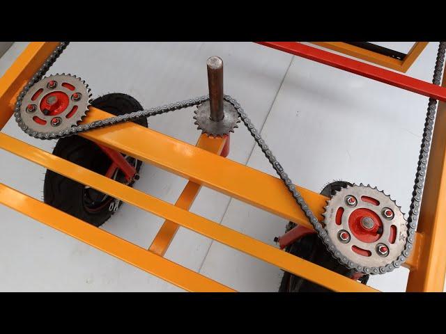 Homemade Awesome Agricultural Vehicle Uses Chain Drive System